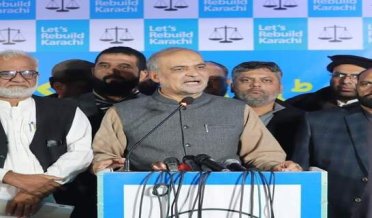 آج پورا پاکستان اہل کراچی کی پشت پر کھڑا ہے۔ چیف الیکشن کمشنر کو ان معاملات پر کراچی آنا چاہیے تھا۔حافظ نعیم الرحمن امیر جماعت اسلامی کراچی