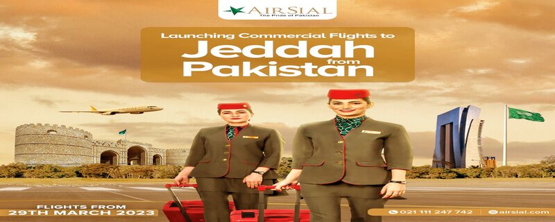پاکستانی ایئرلائنز ایئر سیال نے پاکستان سے سعودی عرب کے لیے فلائٹ آپریشن شروع کرنے کا اعلان کردیا