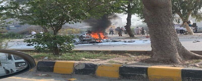 suicide blast near an FC vehicle in Peshawar