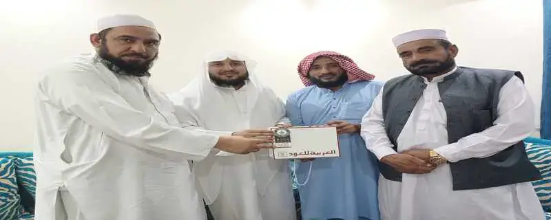 پاکستان کے معروف نعت خواں بلبل جمعیت نورالامین باچا اور ملک سجیداللہ کے اعزاز استقبالیہ دیا گیا
