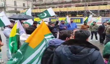 بھارتی سفارت خانہ کے سامنے افواجِ پاکستان سے اظہارِ یکجہتی اور بھارتی جارحیت کے خلاف پُرامن احتجاج