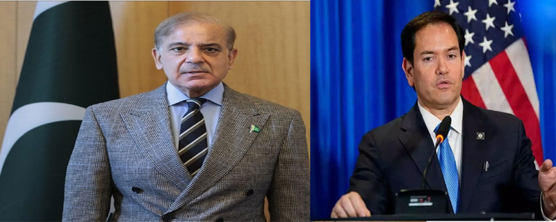 وزیر اعظم شہباز شریف اور امریکی وزیر خارجہ مارکو روبیو کے درمیان ٹیلیفونک رابطہ