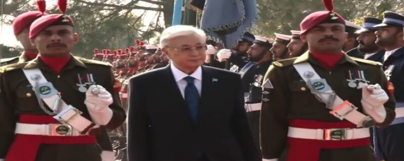 قازقستان کے صدر کے اعزاز میں وزیراعظم ہاؤس میں پروقار استقبالیہ، گارڈ آف آنر پیش