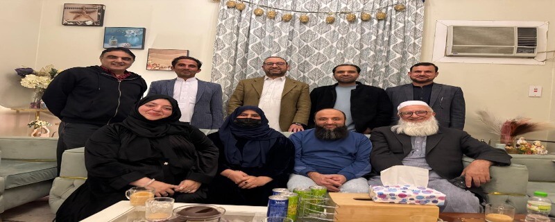 ریاض میں شاہد رشید کی اہلیہ ربیعہ بنت طارق کی رہائش گاہ پر پرتکلف دعوت