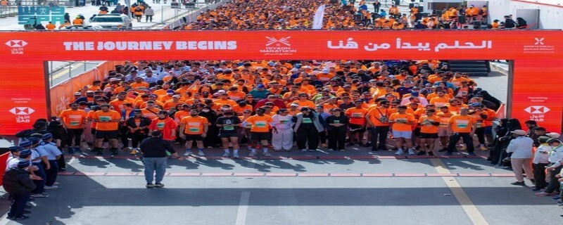 ریاض میراتھن کا پانچواں ایڈیشن کامیابی سے منعقد، ہزاروں مقامی و بین الاقوامی رنرز کی شرکت